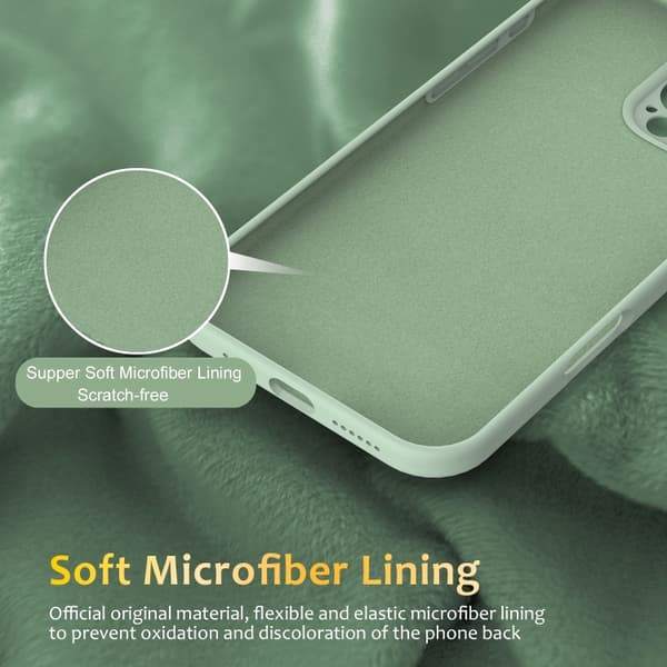 iPhone 16 Pro Max Liquid Silicone MagSafe Skal med Rotationshållare Grön