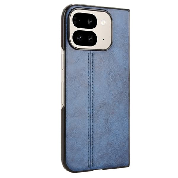 för Pixel 9 Pro Fold - Cowmönster Sydd Bakskydd Skal Blå