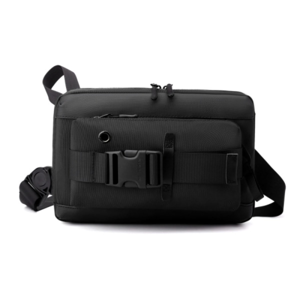 WEPOWER 2120 Funktionell Messenger Bag Herr Bröstväska Svart