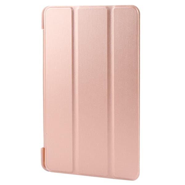 Samsung Galaxy Tab A9 / A11 Tri-fold TPU Läderfodral Roséguld