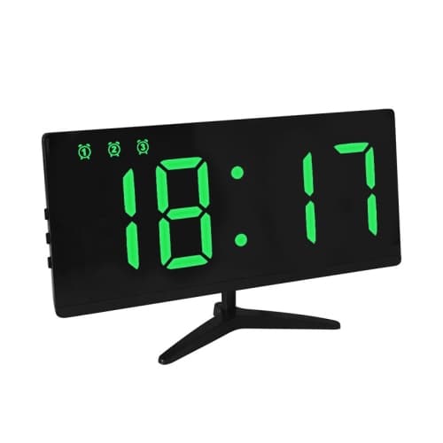 6615A LED Elektronisk Klocka Smart Digital Bordsur (Grön)