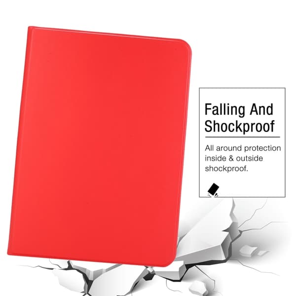 iPad Pro 11 2024 Skal i Stretch Voltage Plain Läderfodral Röd