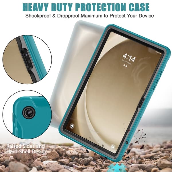 Samsung Galaxy Tab A9+ / A11+ / Spider Wheel Silikon Hybridfodral Blå