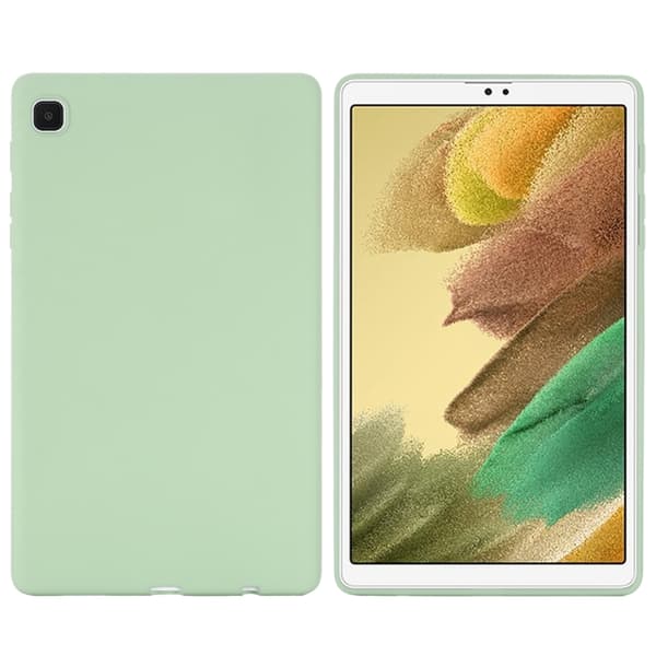 Samsung Galaxy Tab A7 Lite Solid Färg Silikon Stöttålig Tablet Fodral Grön