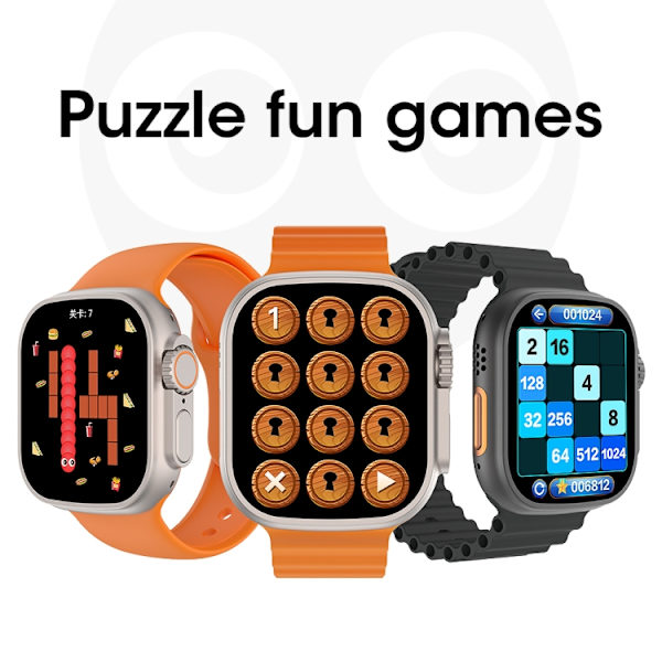Ultra9 2,1 tums färgskärm Smart Watch Svart