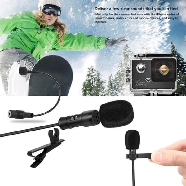 Yanmai R955 Mini Undervisning Live Intervju Trådbunden Kondensator Lavalier Lapel Mikrofon