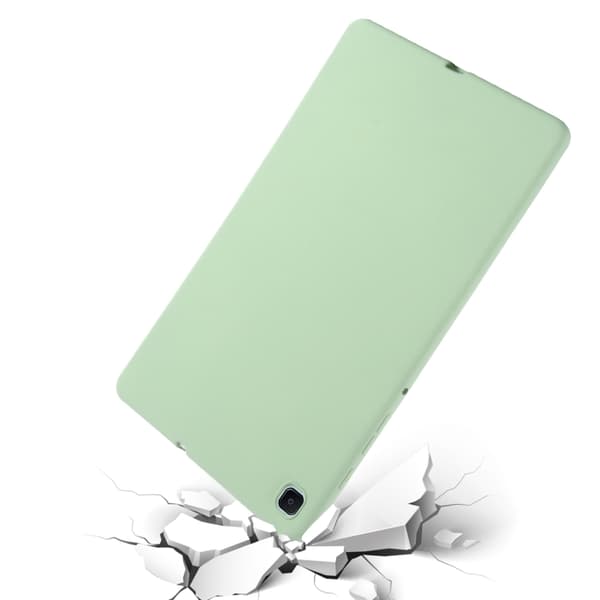 Samsung Galaxy Tab S6 Lite Solid Färgad Silikonfodral, Stöttåligt Grön