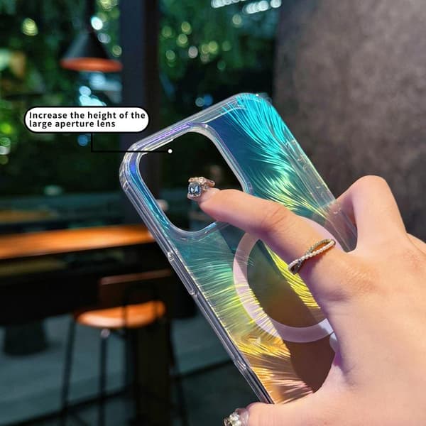 iPhone 16 Pro Glossy Färgad MagSafe Stötsäker Skal