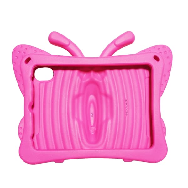 iPad mini 6 / mini 2024 Skal med Butterfly Bracket EVA Stötsäker Design Rosröd