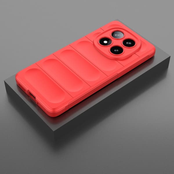 Redmi Note 14 Pro 5G - Magic Shield TPU + Flanell fodral Röd