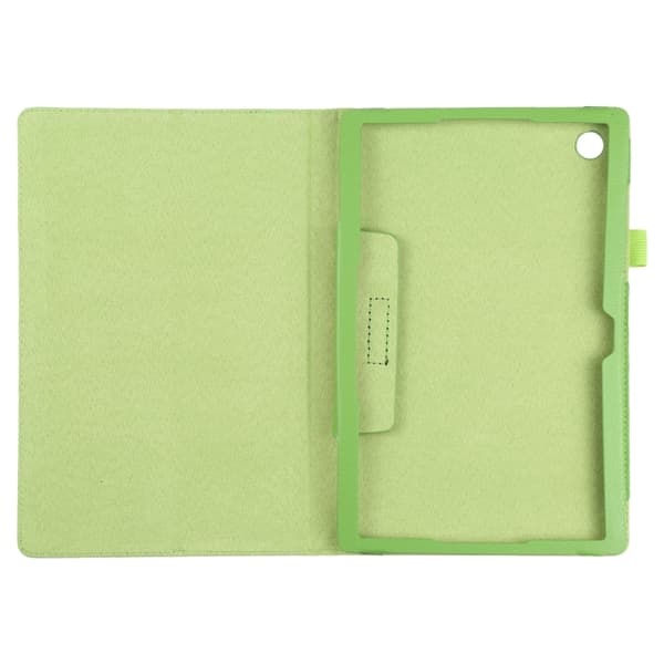 Samsung Galaxy Tab A8 10.5 (2021) Litchi Textur Läderfodral Grön