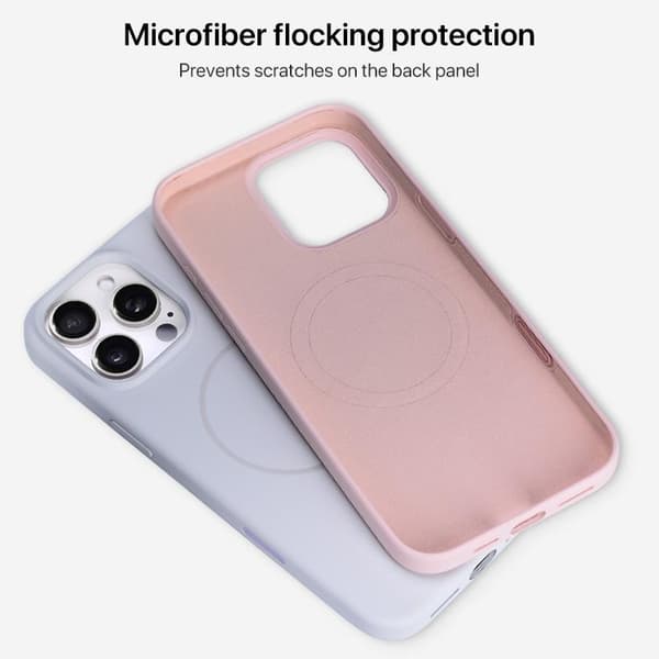 iPhone 16 Pro Max Skal Flytande Silikon med Magsafe och AI Kamerakontrollknapp Grå