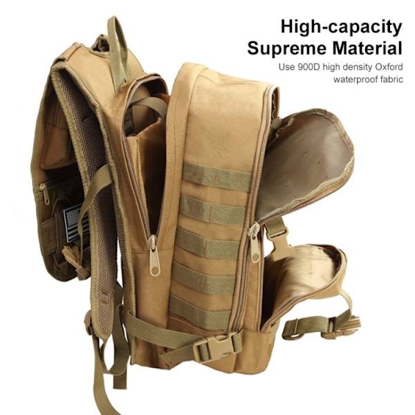 JUNSUNMAY J007 35L Vattentät Utomhus Molle Ryggsäck Vandringsryggsäck Army Green