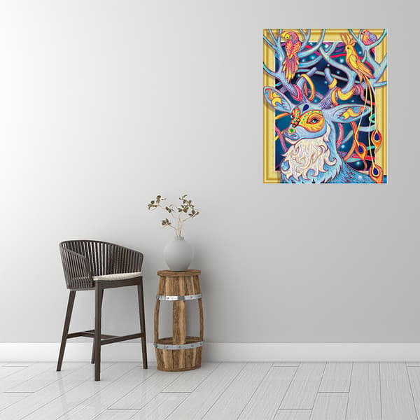 5D DIY Diamond painting - Älg