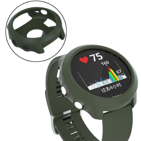 TPU- case för Garmin Forerunner 645 Army Green