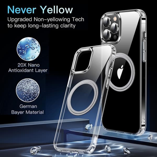 iPhone 16 Pro Max LK Crystal Clear MagSafe Magnetisk Skal