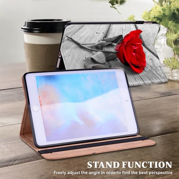 Samsung Galaxy Tab S6 Lite Crystal Textured Leather Fodral Ros