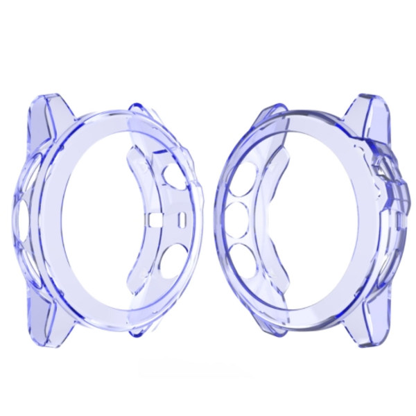 För Garmin Fenix ​​5X TPU Translucent Watch Case Blue