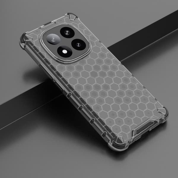 Redmi Note 14 Pro+ 5G - Honeycomb Stöttåligt Mobilskal Svart