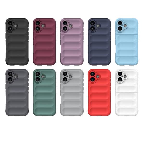 iPhone 17 Skal med Magic Shield TPU + Flanell Svart