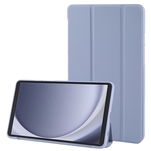 Samsung Galaxy Tab A9 / A11 Tri-fold TPU Läderfodral Lavendelgrå