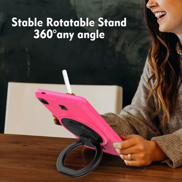 Samsung Galaxy Tab A7 Lite TPU + PC Tabletfodral Rosaröd
