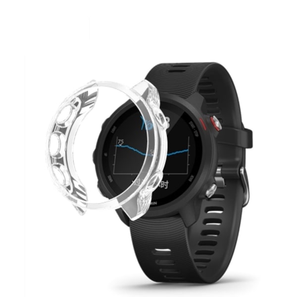 För Garmin Forerunner 245 TPU Translucent Watch Case Transparent