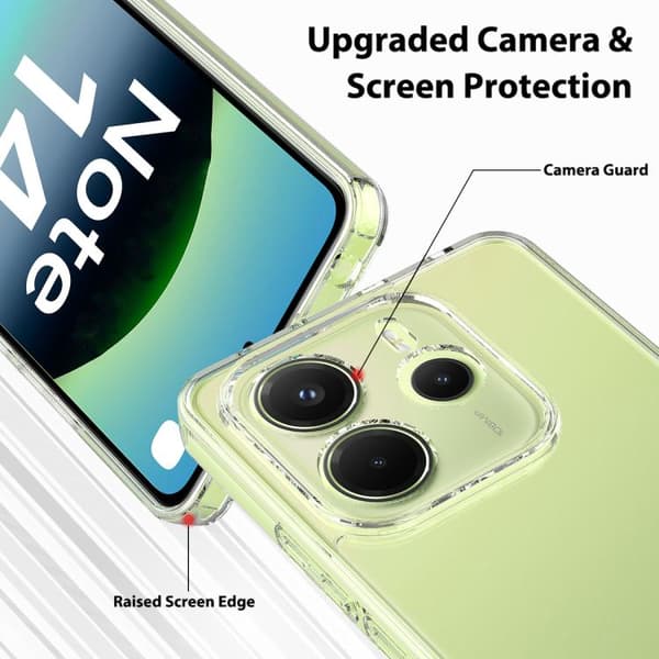 Redmi Note 14 4G - Scratchproof Akryl TPU fodral