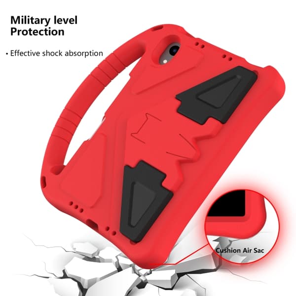 iPad mini 6 / mini 2024 Skal i EVA med Stöd - Stöttålig Tablet Case Röd