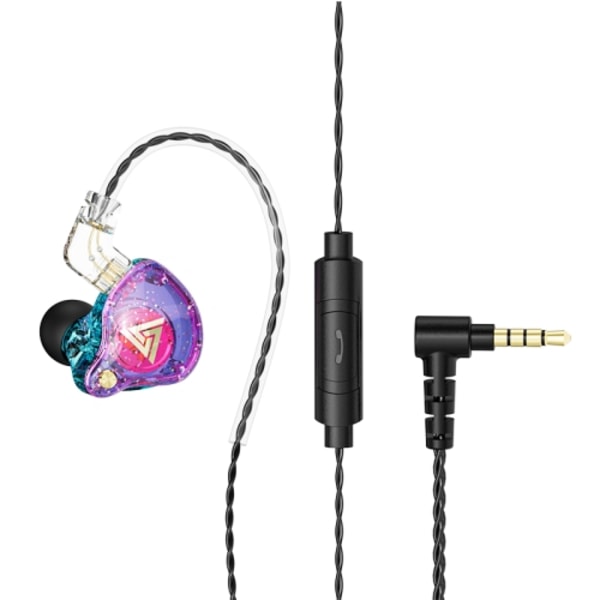 QKZ AK6 PRO HiFi Subwoofer In-Ear Trådbundna Hörlurar med Mikrofon Färgrik