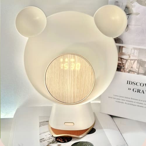 Moonlight Smart Sensing Bear Lamp Stödjer Bluetooth Högtalare Trådlös Laddning