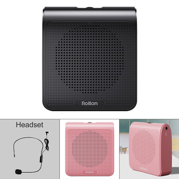 Rolton K10 Mini Audio Högtalare Megafon Röstförstärkare Stödjer Inte TF-kort/U-disk(Svart)