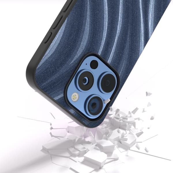 iPhone 16 Pro Max Skal med Galaktiskt Mönster - Skyddande Mobilskal för iPhone 16 Pro Max Blå