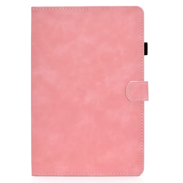 Samsung Galaxy Tab S8/S7 Läderfodral med Ko lädertextur Roséguld