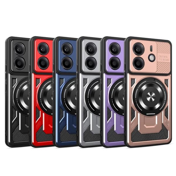 Redmi Note 14 Pro 4G Global - Armor Rotating MagSafe fodral Roséguld