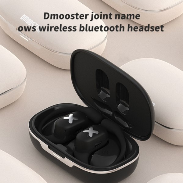 D MOOSTER D53 OWS Öronmonterade ENC Bluetooth-hörlurar Svart