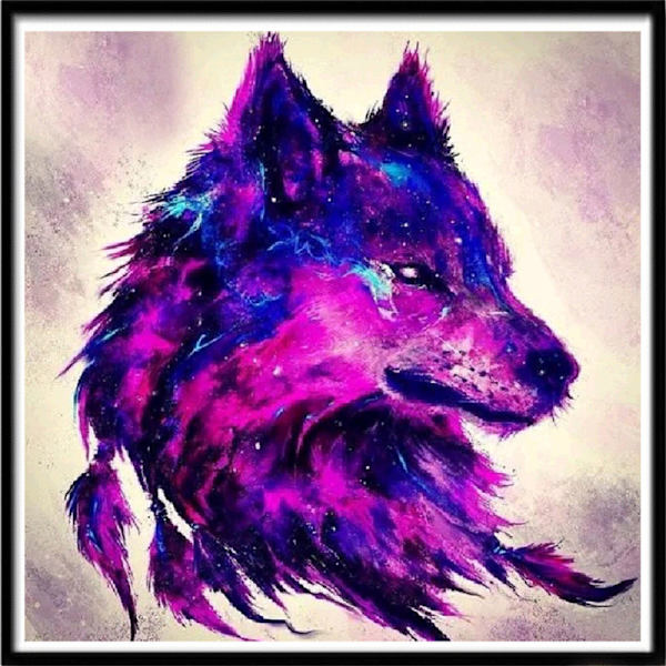 5D DIY Diamond painting - Wolf