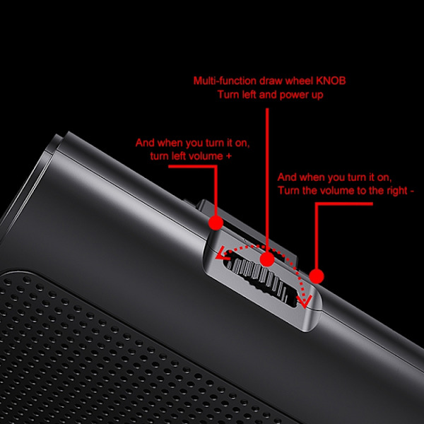 Rolton K10 Mini Audio Högtalare Megafon Röstförstärkare Stödjer Inte TF-kort/U-disk(Svart)