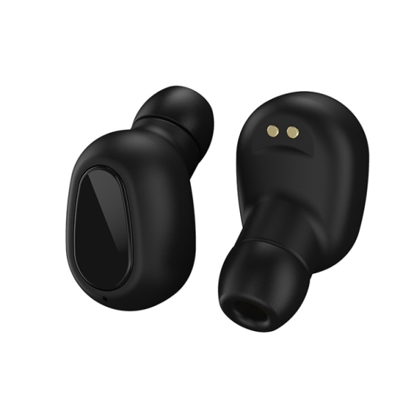 L21 Pro IPX7 Vattentät Trådlös Bluetooth Hörlurar med Laddningsbox & Digital Display, Siri & Samtal Svart