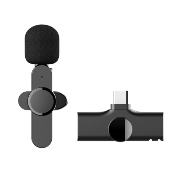 Trådlös lavaliermikrofon med Type-C / USB-C-gränssnitt för direktsändning