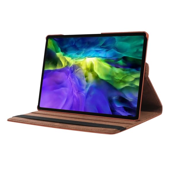 Samsung Galaxy Tab A9+ / A11+ 360° Rotationsfodral i Litchi-textur Blå