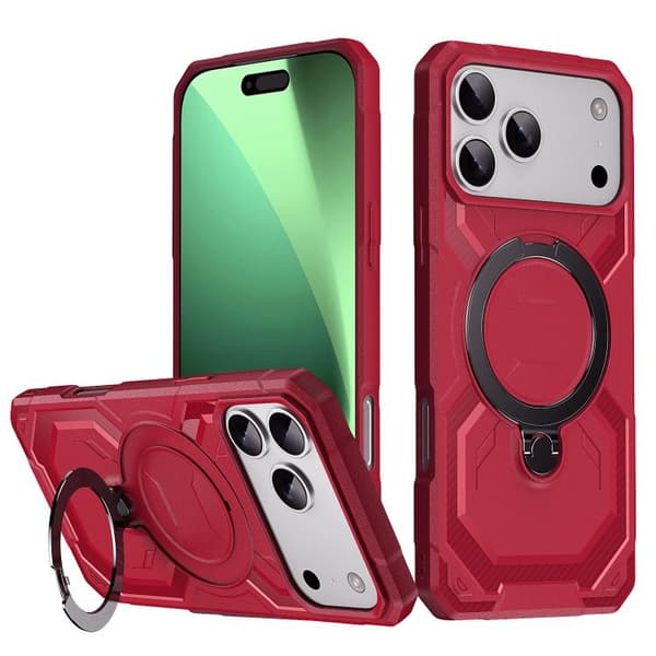 iPhone 18 Pro Max / iPhone 17 Pro Max Frostad MagSafe Skal Röd