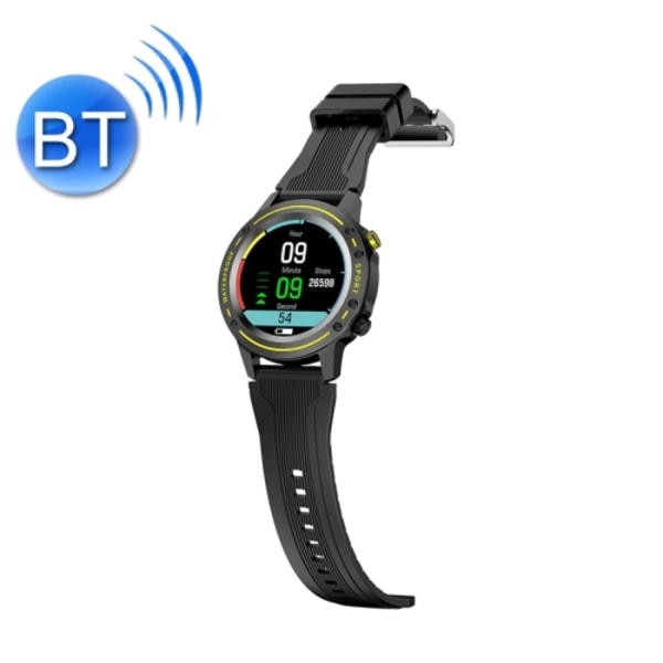 OD-1 Pulsmätare Blodtrycksmätare Steg Kroppstemperatur Vattentät Högkvalitativ Högtalare Bluetooth Samtal Armband Gul