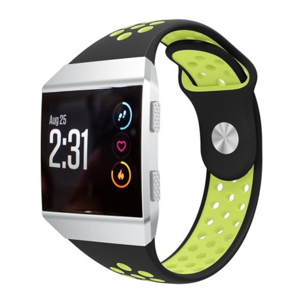 För Fitbit Ionic andningsbart tvåfärgat watch Black  Yellow