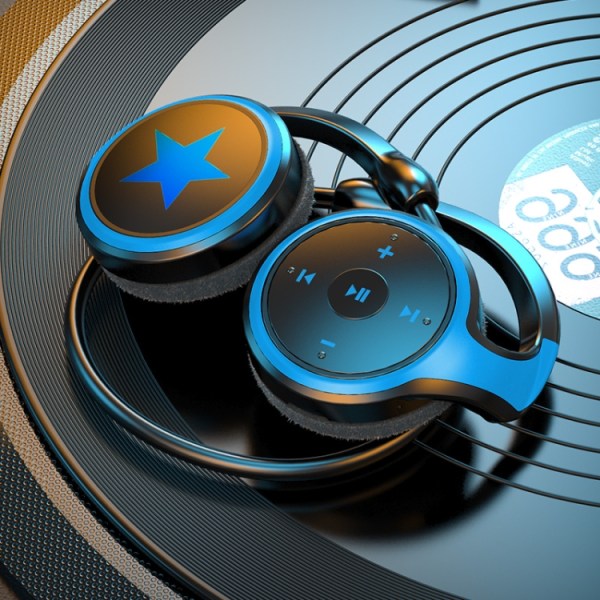 T&G A23 Binaural Hängande Nacke Sports TWS Trådlösa Bluetooth Hörlurar Blå