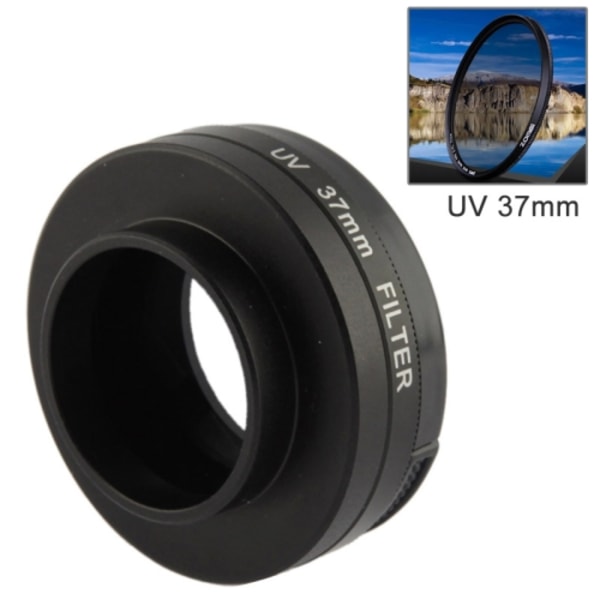 37mm UV-filterlins med lock för GoPro HERO4 /3+ /3