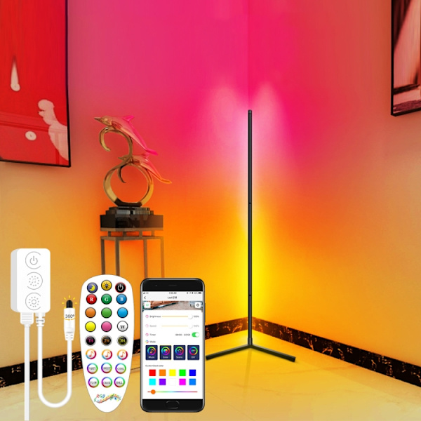 GVVOOHOME LED Symphony Fjärrkontroll Golv Atmosfärljus