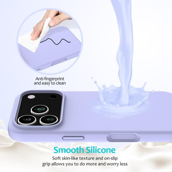 iPhone 18 Pro Max / iPhone 17 Pro Max Solid Color Skal Purpur
