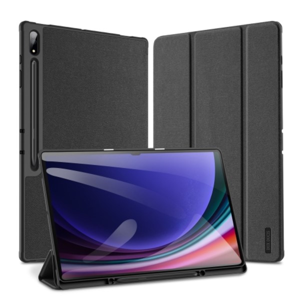 Samsung Galaxy Tab S10 Ultra Skal DUX DUCIS Domo Series Magnetisk Flip Läder Svart