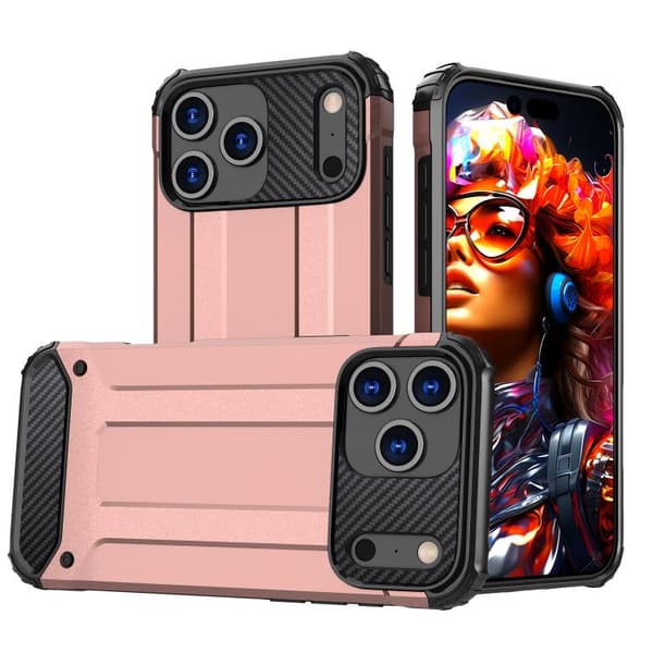 iPhone 18 Pro Max / iPhone 17 Pro Max Skal - TPU med Magisk Skydd Roséguld